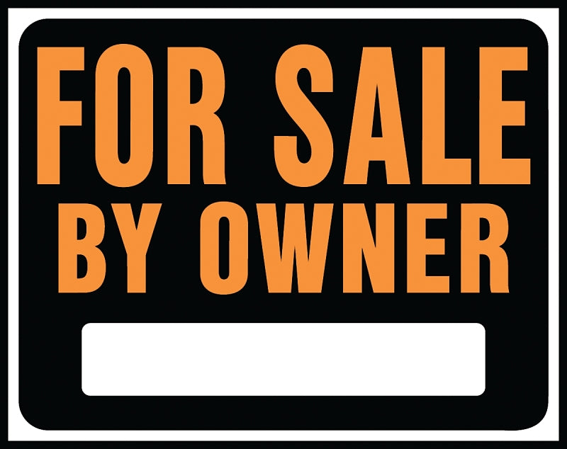 Hy-Ko Hy-Glo Series SP-101 Medium Size Identification Sign, FOR SALE BY OWBER, Fluorescent Orange Legend, Plastic, Pack of 5