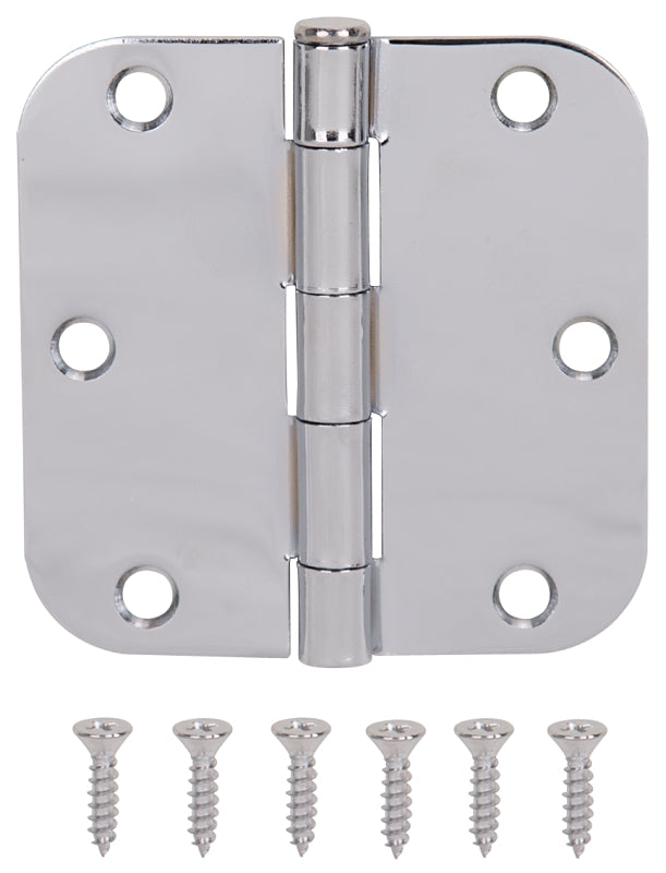 ProSource 20347BCX Door Hinge, 3-1/2 in H Door Leaf, 3-1/2 in W Door Leaf, 2.2 mm Thick Door Leaf, 3-1/2 x 3-1/2 in