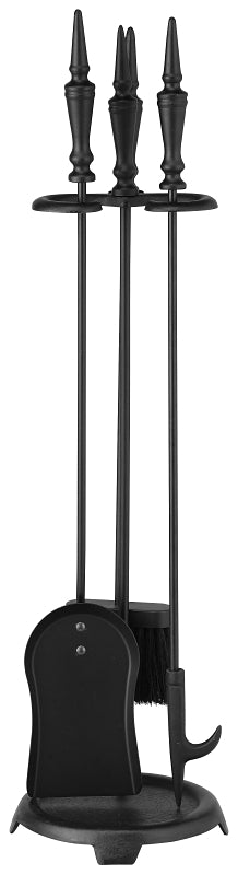 Simple Spaces T40100BK-C3L Tool Set with Stand, Steel, Black, Black Powder-Coated, 4-Piece