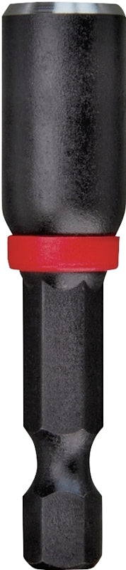 Milwaukee SHOCKWAVE 49-66-4502 Impact-Duty Magnetic Nut Driver, 1/4 in Drive, 1-7/8 in L, 1 in L Shank, Hex Shank