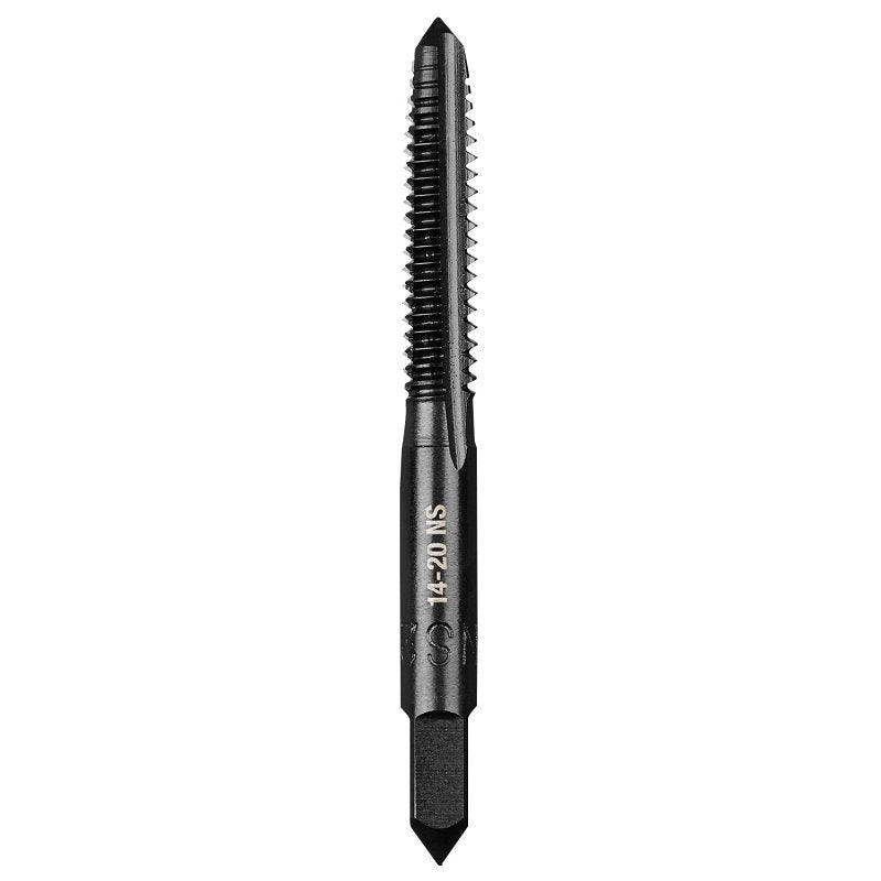 Milwaukee 49-57-5133 Straight Flute Tap, #14-20 Thread, NS Thread, 1 in L Thread, Plug Chamfer, 4-Flute, HCS