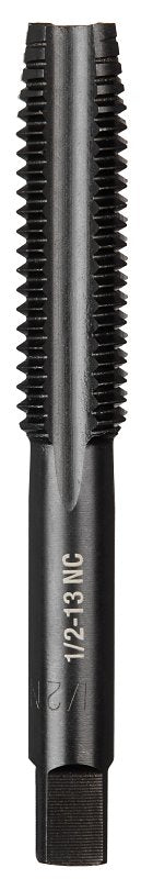 Milwaukee 49-57-5160 Straight Flute Tap, 1/2-13 Thread, NC Thread, 1-1/2 in L Thread, Plug Chamfer, 4-Flute, HCS