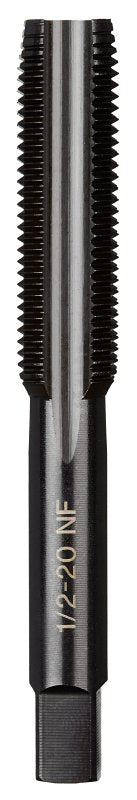 Milwaukee 49-57-5162 Straight Flute Tap, 1/2-20 Thread, NF Thread, 1-1/2 in L Thread, Plug Chamfer, 4-Flute, HCS