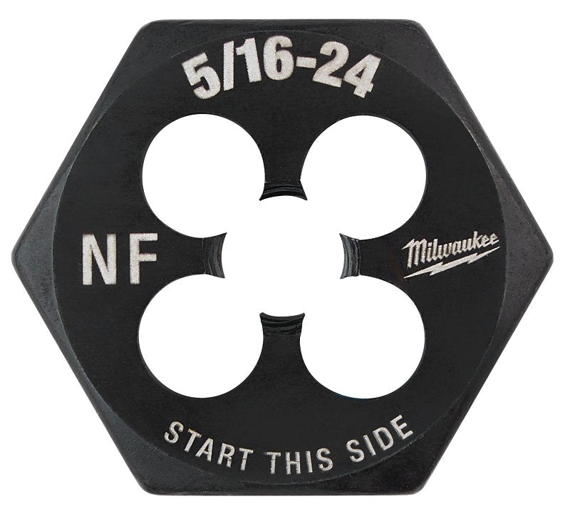 Milwaukee 49-57-5344 Threading Die, 5/16-24 Thread, NF Thread, Right Hand Thread, HCS