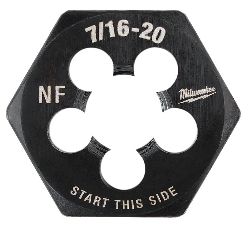 Milwaukee 49-57-5357 Threading Die, 7/16-20 Thread, NF Thread, Right Hand Thread, HCS