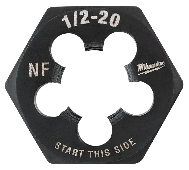 Milwaukee 49-57-5362 Threading Die, 1/2-20 Thread, NF Thread, Right Hand Thread, HCS