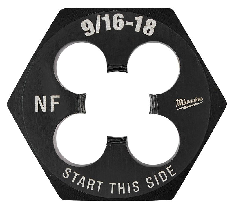 Milwaukee 49-57-5368 Threading Die, 9/16-18 Thread, NF Thread, Right Hand Thread, HCS