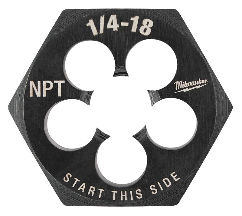 Milwaukee 49-57-5391 Threading Die, 1/4-18 Thread, NPT Thread, HCS