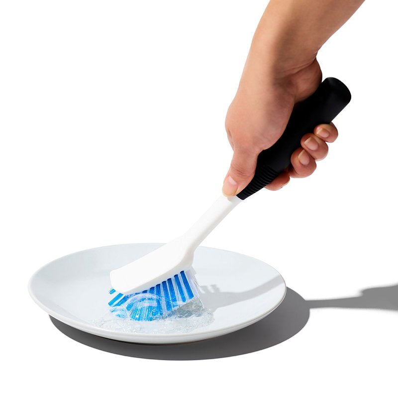 Good Grips 21691 Dish Brush, Nylon Bristle, 11 in L, Black