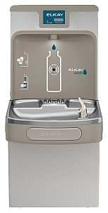 Elkay EZH2O Series LZS8WSLP Bottle Filling Station and Cooler, 8 gph Cooler, Light Gray