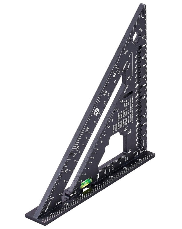 Spec Ops SPEC-SQ-RAF7-E Rafter Square with Vial, 1/16 in Graduation