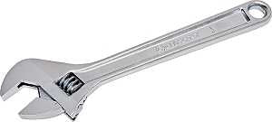 Crescent AC26VS Adjustable Wrench, 6 in OAL, 0.938 in Jaw, Steel, Chrome-Plated, Non-Cushion Grip Handle