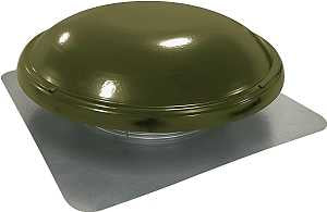 Master Flow ERV4WW Power Attic Vent with Thermostat, 480 sq-in Net Free Ventilating Area, 1000 cfm Air