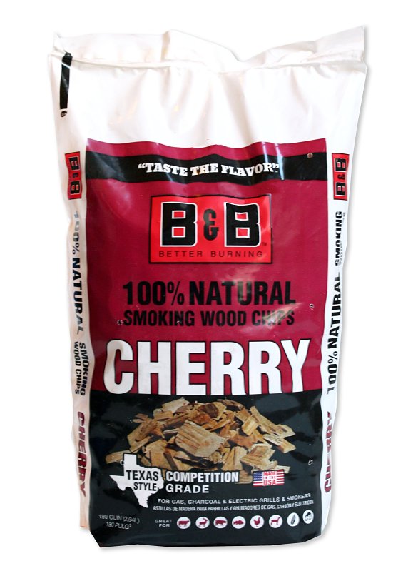 B & B Charcoal 38066 Series Smoking Chips, Cherry, Wood, 180 cu-in