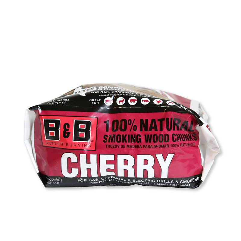 B & B Charcoal 00142 Series Smoking Chunk, Cherry, Wood, 549 cu-in