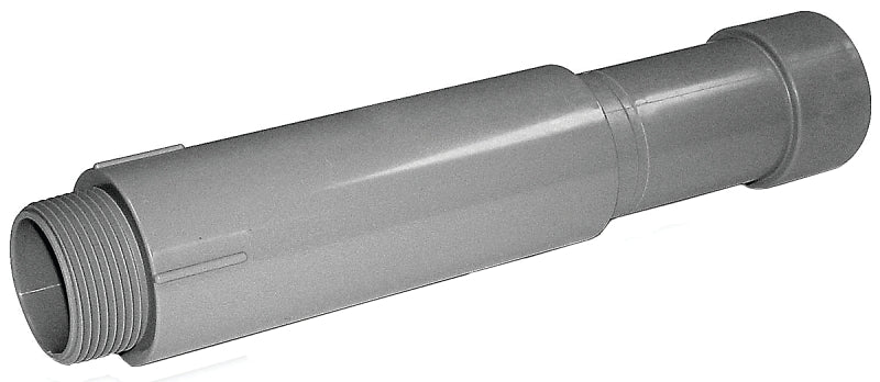 Carlon E945 Series E945G Expansion Coupling, 1-1/4 in Female Socket, 1-1/4 in Dia, 6 in L, PVC, Gray