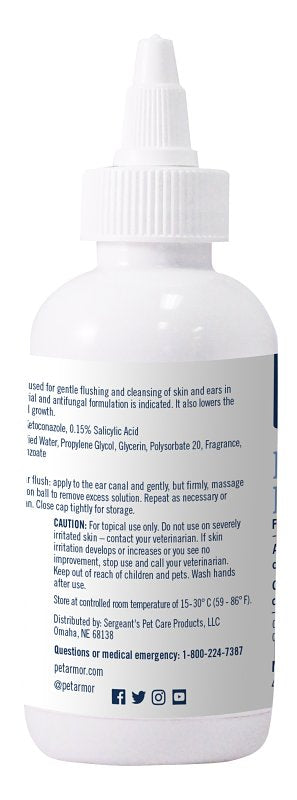 PetArmor 2697 Ear Rinse, Liquid, 4 oz Squeeze Bottle