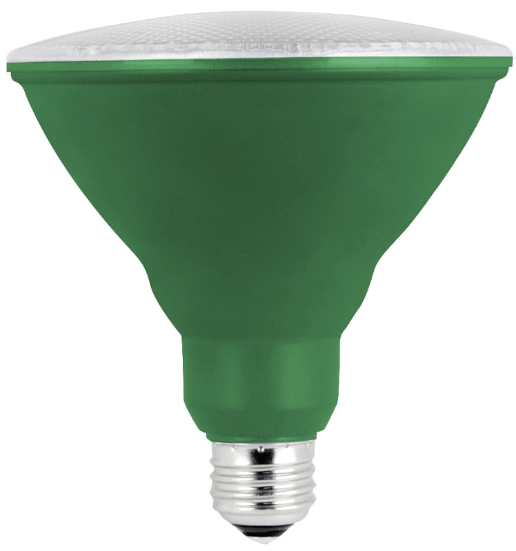 Feit Electric PAR38/G/10KLED/BX LED Bulb, Flood/Spotlight, PAR38 Lamp, E26 Medium Lamp Base, Non-Dimmable, Green, Pack of 4