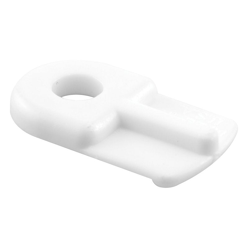 Make-2-Fit PL 7738 Window Screen Clip with Screw, 13/16 in L x 1/2 in W Dimensions, Plastic, White, 12/PK