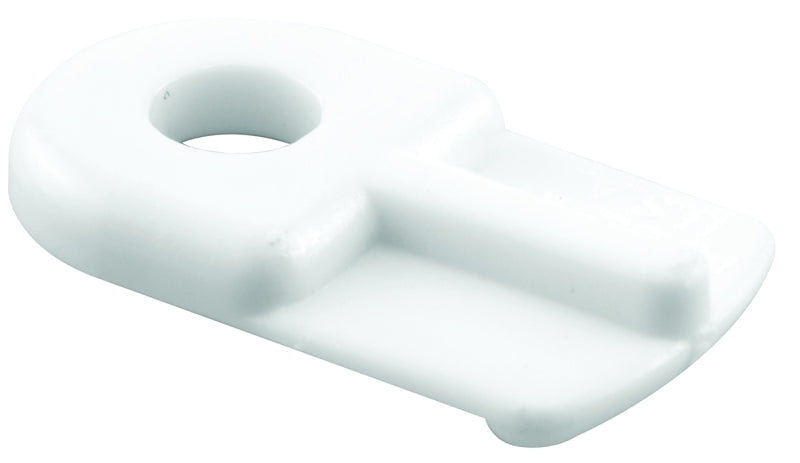 Make-2-Fit PL 7738 Window Screen Clip with Screw, 13/16 in L x 1/2 in W Dimensions, Plastic, White, 12/PK