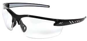 Edge DZ111VS-G2 Safety Glasses, Clear Lens, Black Frame, Vapor Shield Anti-Fog Lens, Nylon Frame, UV Protection: Yes