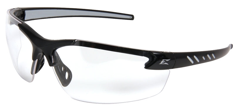 Edge DZ111VS-G2 Safety Glasses, Clear Lens, Black Frame, Vapor Shield Anti-Fog Lens, Nylon Frame, UV Protection: Yes