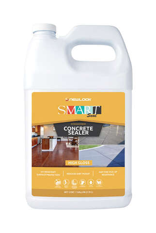 NewLook SmartSeal High-Gloss Clear Water-Based Concrete Sealer 1 gal, Pack of 4