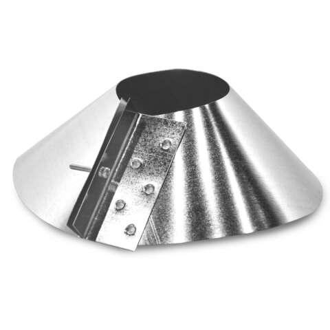 Imperial 6 in. D 26 Ga. Galvanized Steel Storm Collar, Pack of 6