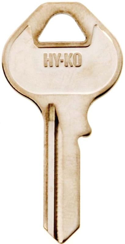 Hy-Ko 11010M16 Key Blank, Brass, Nickel, For: Master Locks and Padlocks, M16 Key Number, Pack of 10