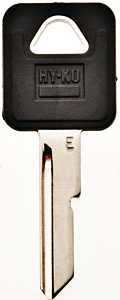 Hy-Ko 12005B44 Key Blank, Brass, Nickel, B44 Key Number, Pack of 5