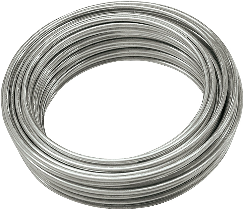 Hillman 50130 Utility Wire, 25 ft L, 16 ga Gauge, Steel, Galvanized