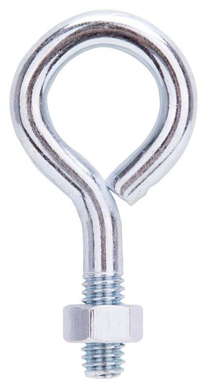 ProSource LR276 Eye Bolt, 5/16 in (7.9 mm) Thread, Machine Thread, 3/4 in L Thread, 1-3/16 in Dia Eye, 239 lb Working Load, Steel, Pack of 10