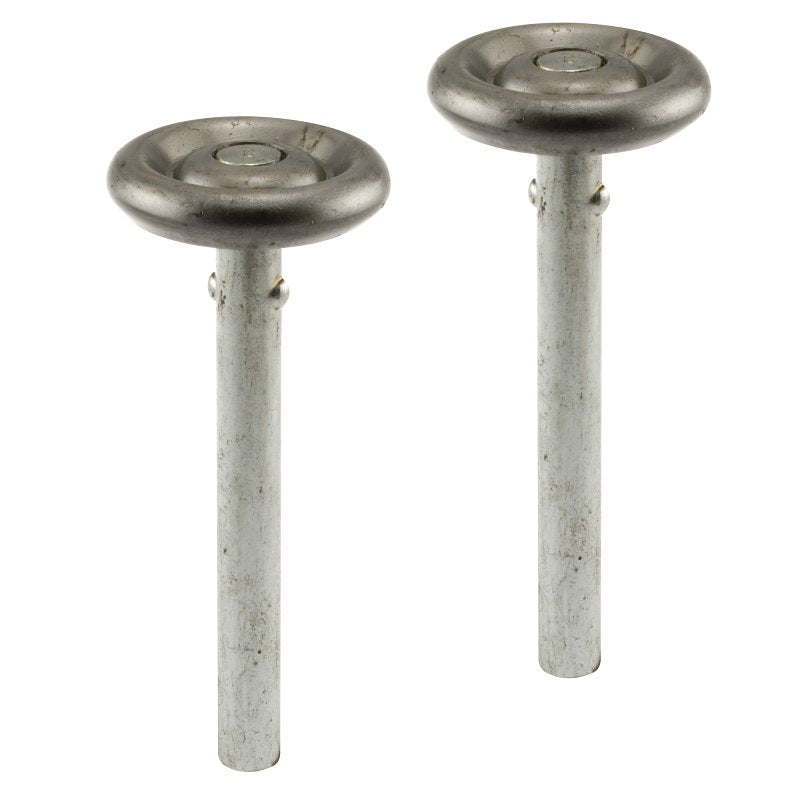 Prime-Line GD 52110 Door Roller, 1-7/8 in Dia Roller, 3/8 in W Roller, Steel, Silver, 1-Roller