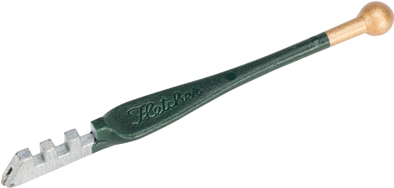 Fletcher 01-128/07-CP Ball End Glass Cutter, 0.75 to 1.5 mm Cutting Capacity, Steel Body, 5 in L