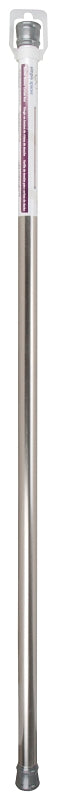 Simple Spaces SD-SR41-BN Shower Curtain Rod, 7-1/2 lb, 41 to 76 in L Adjustable, 1 in Dia Rod, Steel, Brushed Nickel