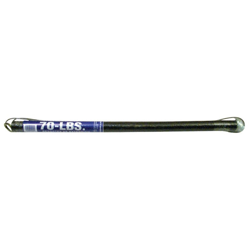 Prime-Line GD 12202 Extension Spring, 1-19/64 in OD, 25 in OAL, Carbon Steel, Galvanized, Loop End, 70 lb