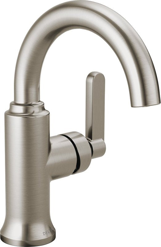 Delta Alux 15769LF-SP Faucet, 1.20 gpm, 1, 3-Faucet Hole, Brushed Nickel, Hole Mounting, Lever Handle