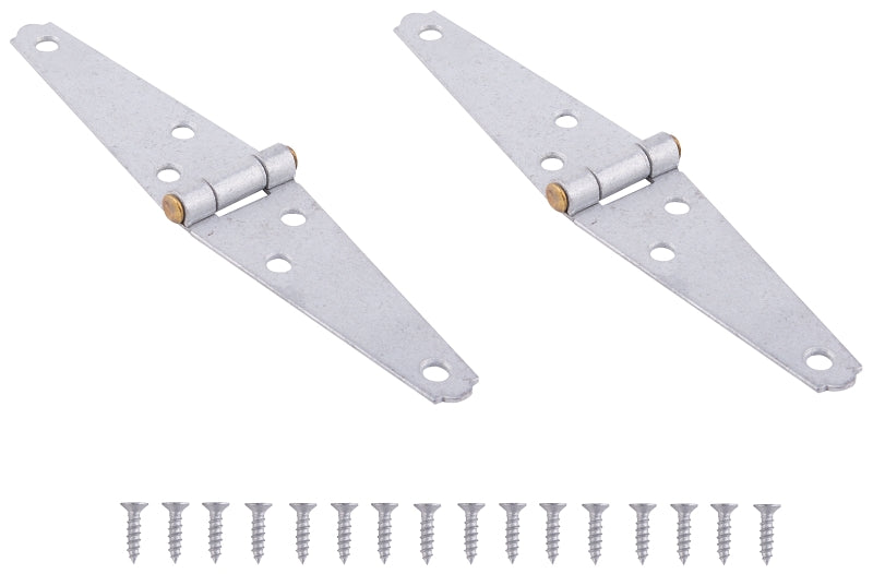 ProSource LSH-G03-C2PS Strap Hinge, 1.2 mm Thick Leaf, 3 in, Steel, 180 Range of Motion