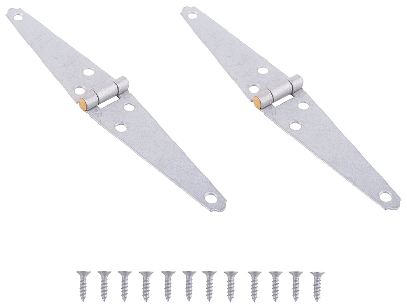 ProSource LSH-G04-C2PS Strap Hinge, 1.4 mm Thick Leaf, 4 in, Steel, 180 Range of Motion