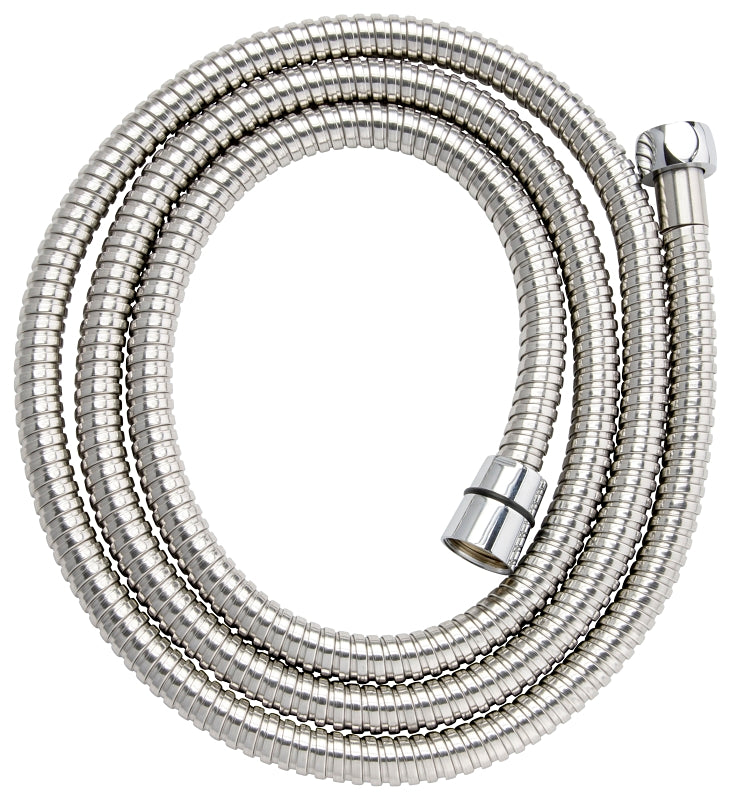 Plumb Pak PP825-43 Shower Hose, 72 in L Hose, Stainless Steel, Polished Chrome-Plated