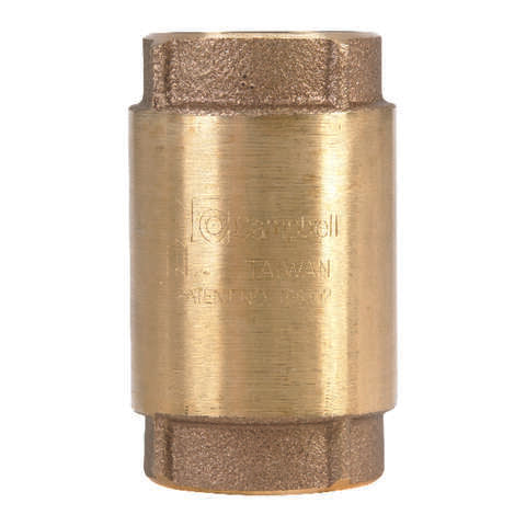 Campbell 1-1/4 in. D X 1-1/4 in. D FNPT x FNPT Red Brass Spring Loaded Check Valve