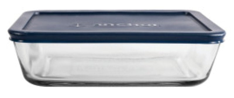 Anchor Hocking 85913L20 Kitchen Food Storage with Lid, 6 Cup Capacity, Glass, Clear, 8-1/4 in Dia, 2.4 in H