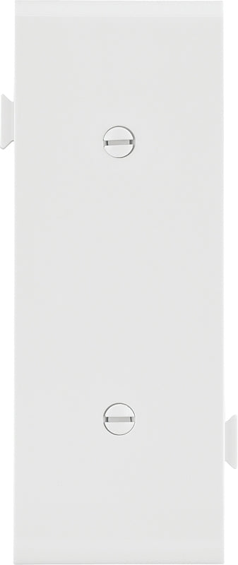 Eaton STC14W Sectional Wallplate, 1.9 in L, 4.84 in W, 0.23 in Thick, 1-Gang, Polycarbonate, White, High-Gloss, Strap