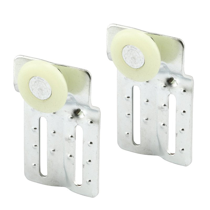 Prime-Line N 6830 Door Roller, 15/16 in Dia Roller, 1/4 in W Roller, Steel, 2-Roller