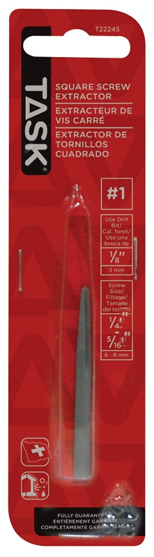 Task T22245 Screw Extractor, #1 Extractor, Carbon Steel