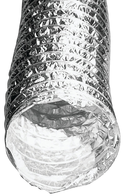 Builder's Best 110244 Foil Duct, 50 ft L, Aluminum/Polyester