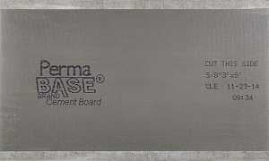 PermaBase CB36580500 Backer Board, 5 ft L, 3 ft W, 5/8 in Thick, Cement/Polystyrene, Gray, Pack of 40