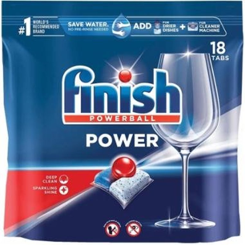 Finish Powerball Series 51700-99666 Dishwasher Detergent, 18 Count, Tablet, Regular