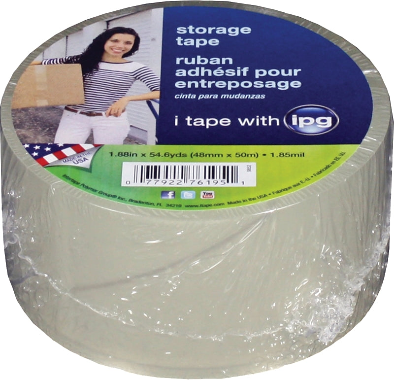 IPG 9852 Packaging Tape, Clear, 54.6 yd L, 1.88 in W