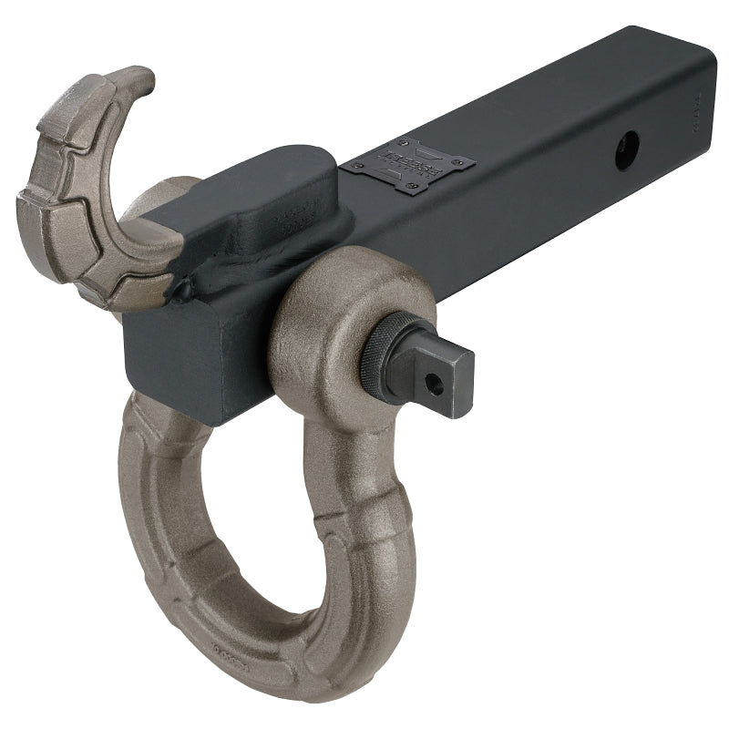 Reese Towpower Tactical 7089344 Tow Mount Hook and Shackle, 2 in, Steel, Matte/Pewter